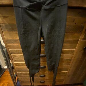 FREE PEOPLE BALLET TIE Leggings. BLACK. XS